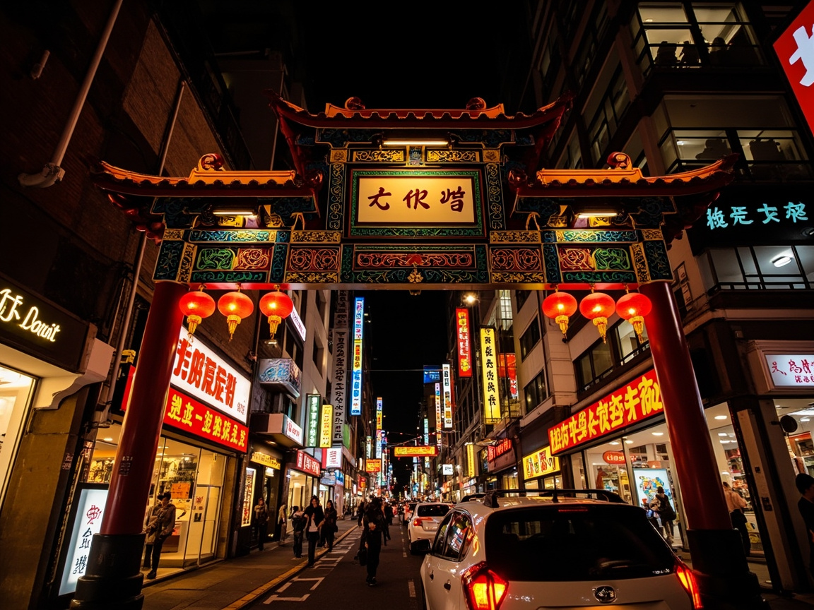 横滨中华街夜景